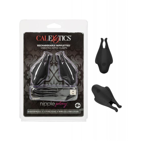 Nipple Play Rechargeable Nipplettes - Black