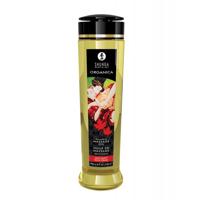 Shunga Organica Kissable Massage Oil - 8 oz Maple Delight