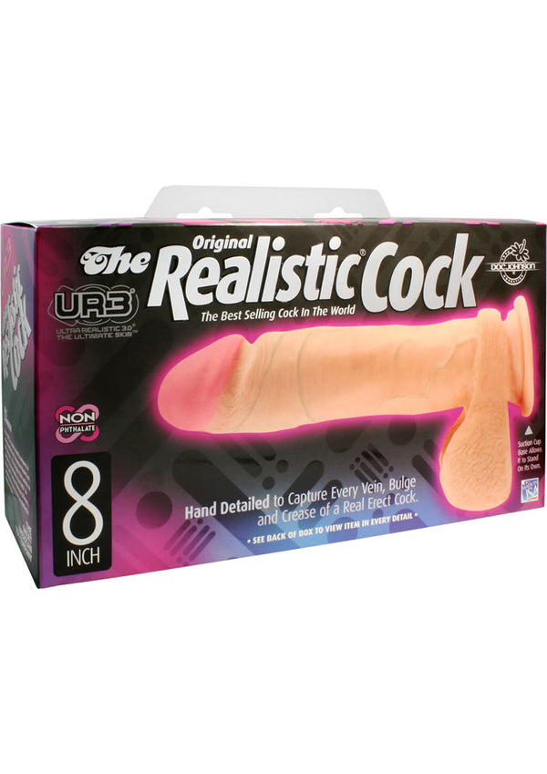 The Realistic Cock Ultraskyn Dildo 8in