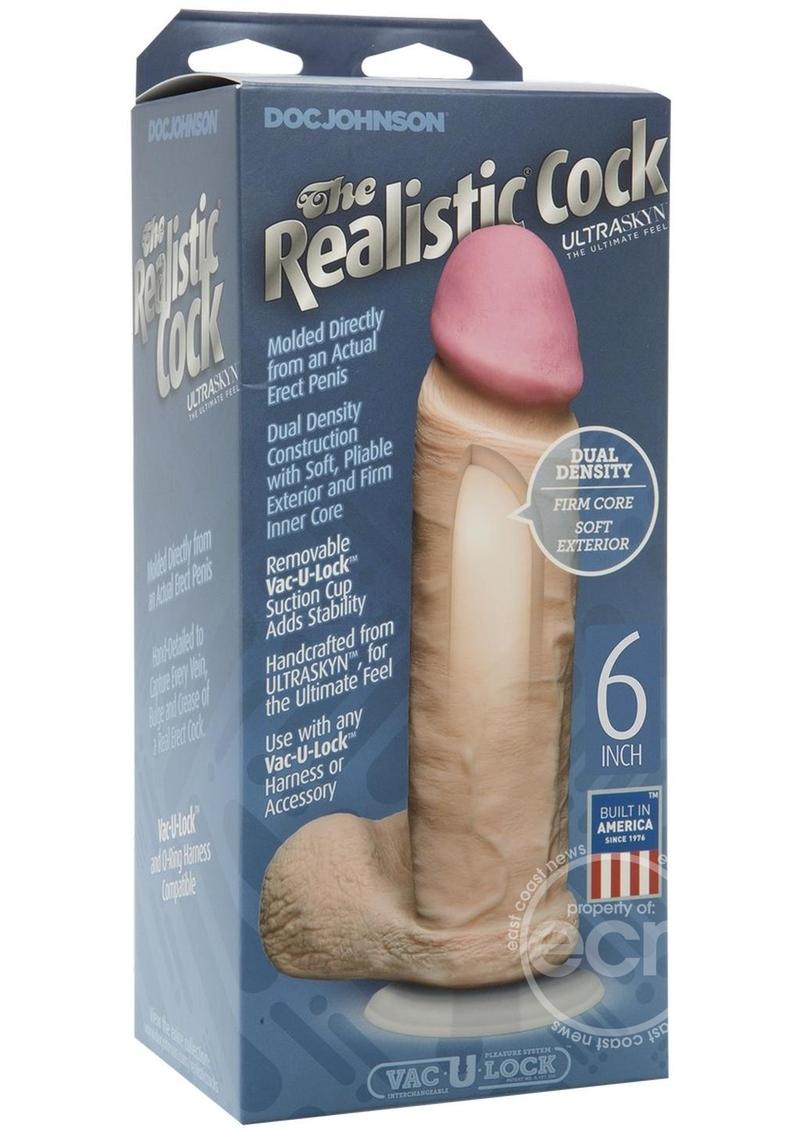 DJ REALISTIC COCK ULTRASKYN/6/WHITE