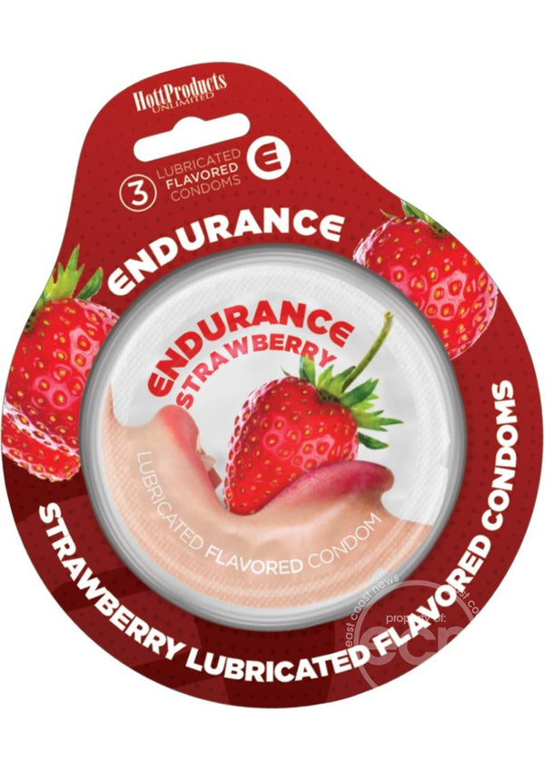 ENDURANCE CONDOMS STRAWBERRY