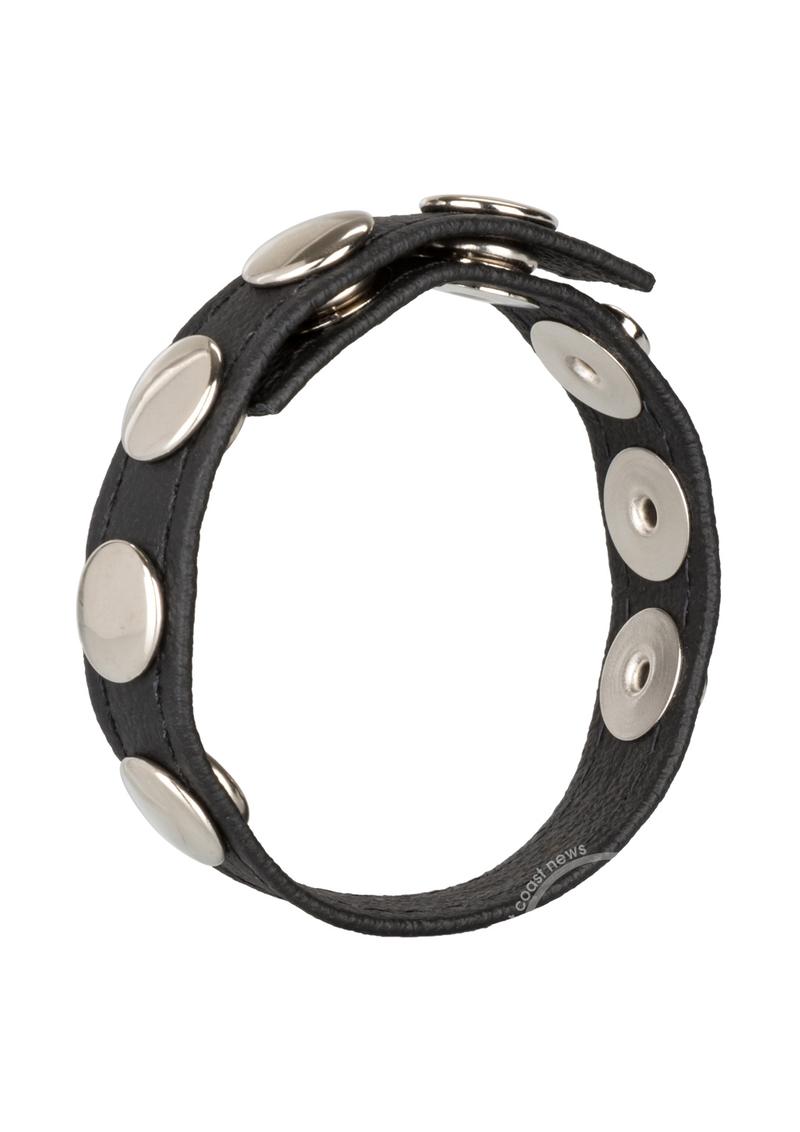 Leather Multi-Snap Cock Ring