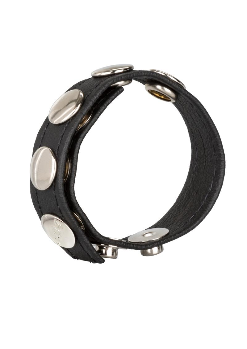 COLT Leather C/B Strap Adjustable 5 Snap Cock Ring