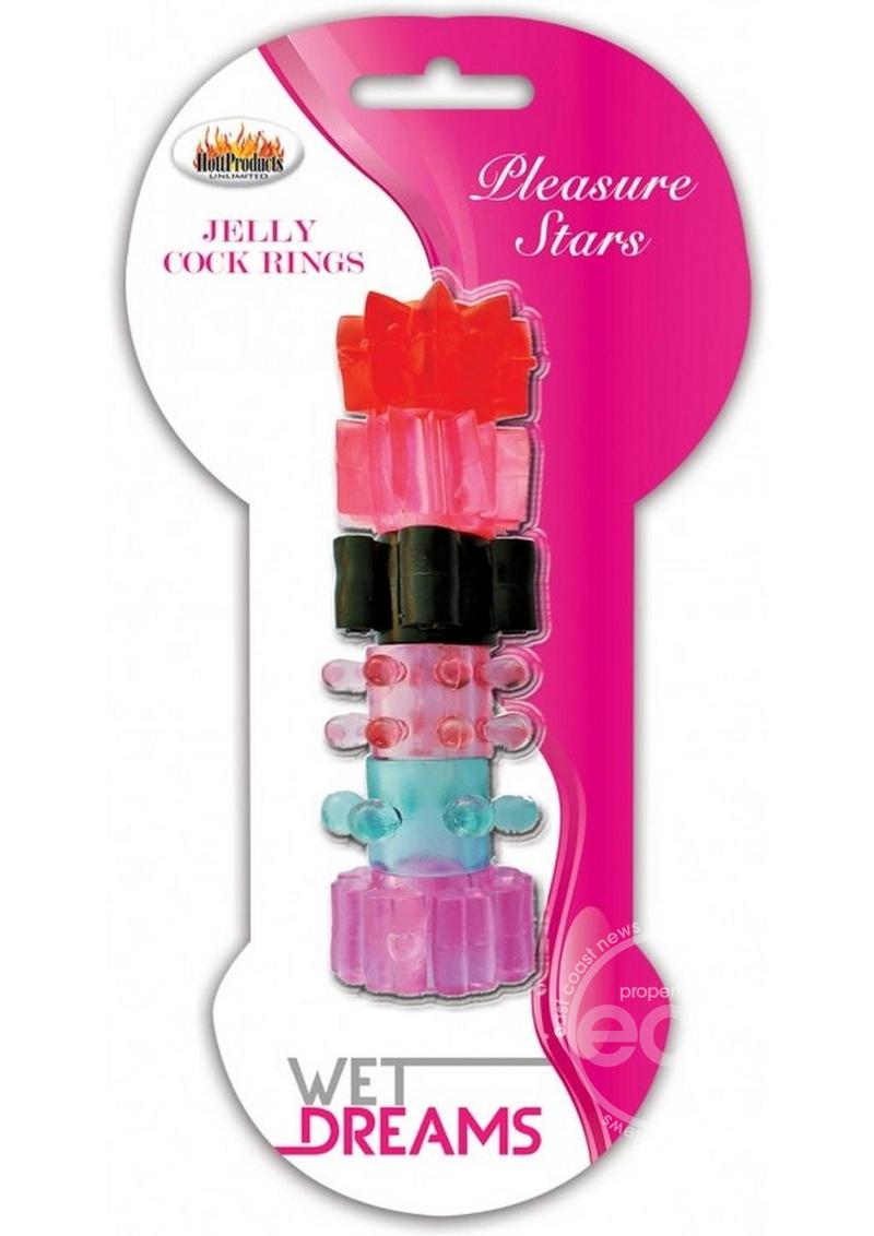 HOTT WET DREAMS JELLY COLORED COCKRINGS