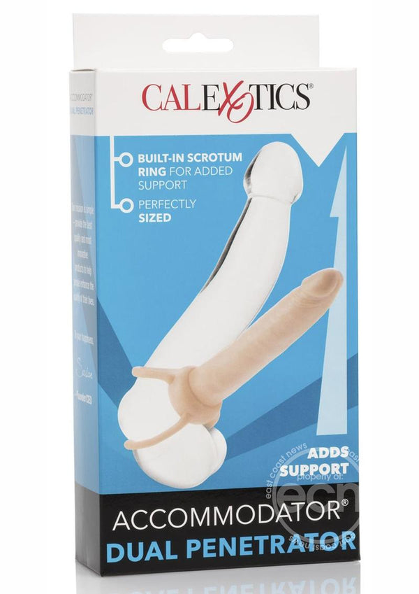 Accommodator Dual Penetrator Dildo Cock Ring