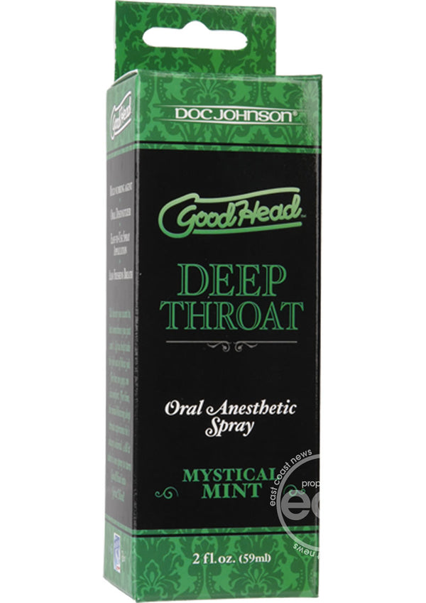 GoodHead Deep Throat Oral Anesthetic Spray Mystical Mint 2oz