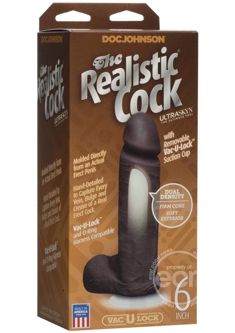 DJ REALISTIC COCK ULTRASKYN/6/BLACK