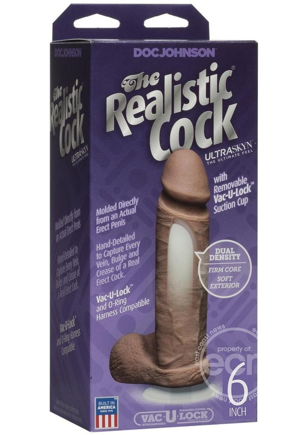 DJ REALISTIC COCK ULTRASKYN/6/BROWN