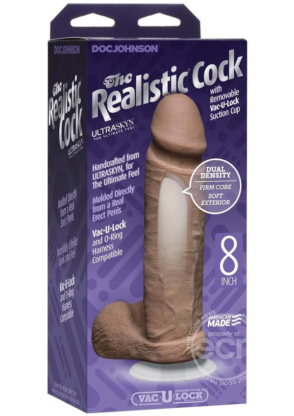 DJ REALISTIC COCK ULTRASKYN/8/BROWN