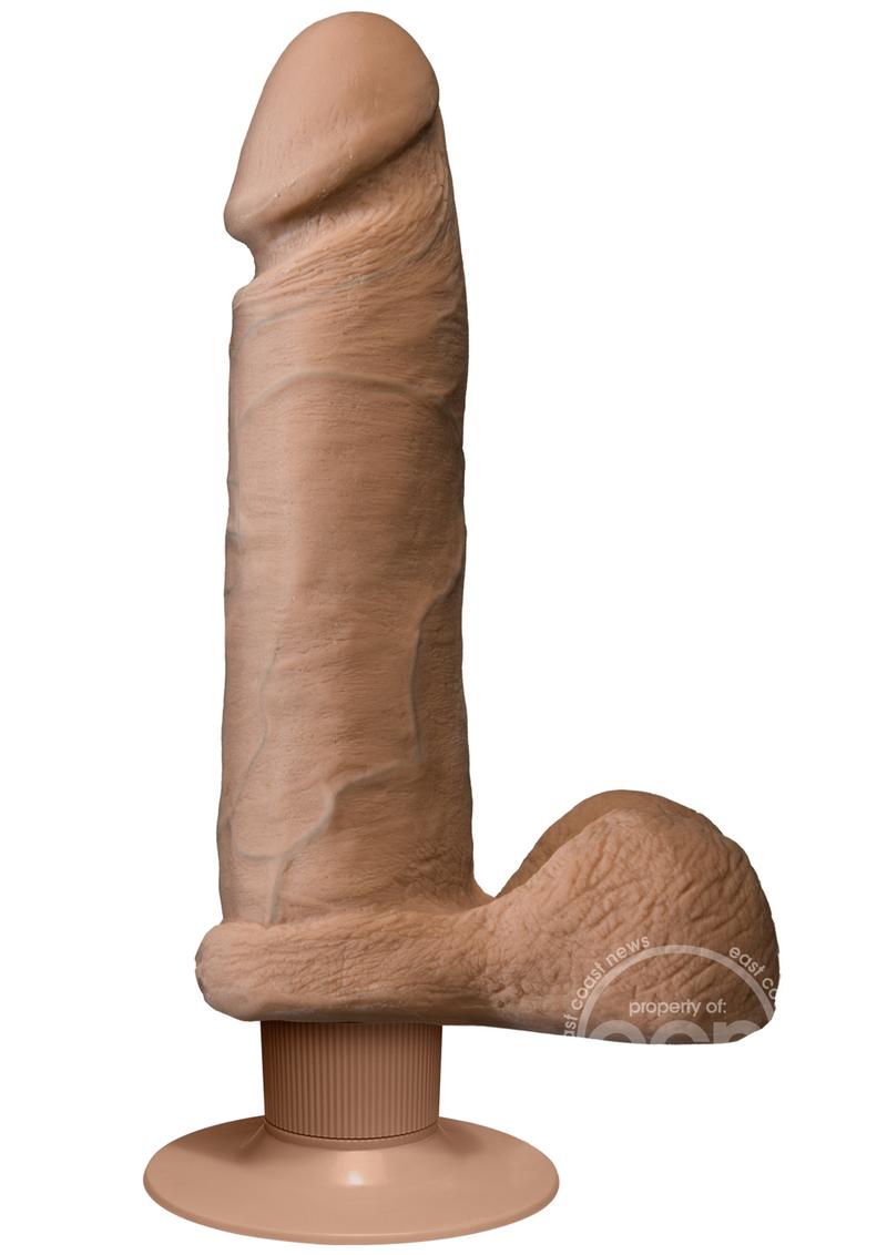 DJ REALISTIC COCK ULTRASKYN VIBRATING/8/BROWN