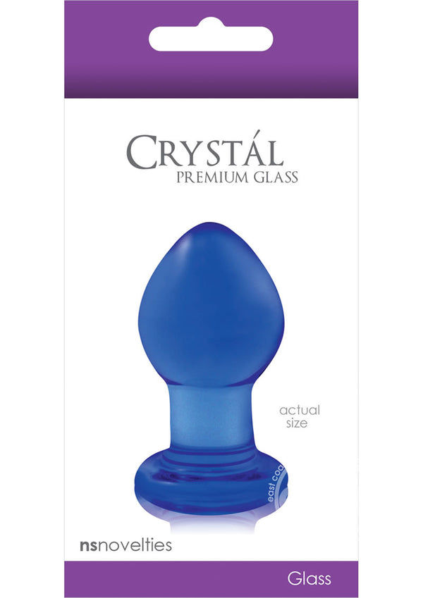 Crystal Premium Glass Butt Plug - Small