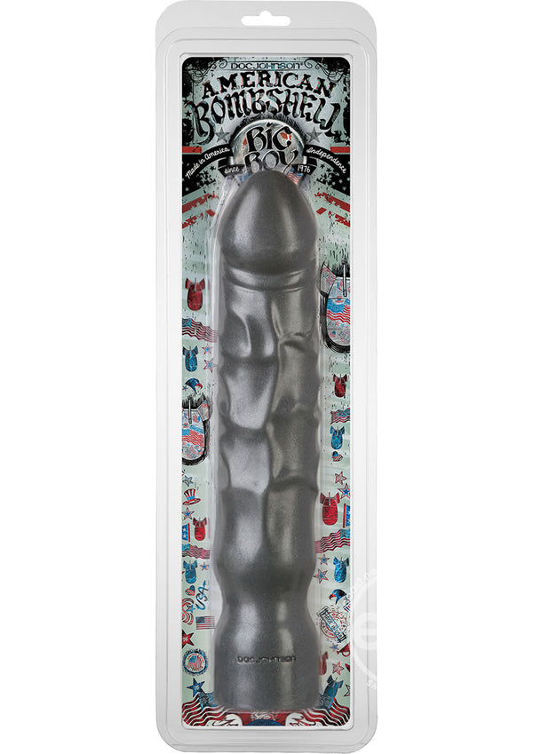 American Bombshell Big Boy Dildo 11.4in - Gun Metal