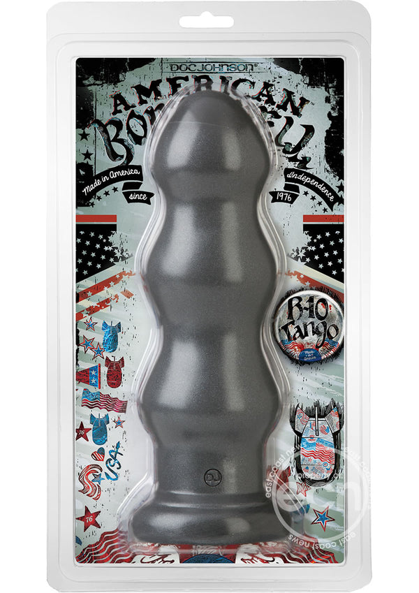 American Bombshell B-10 Tango Dildo 10in - Gun Metal