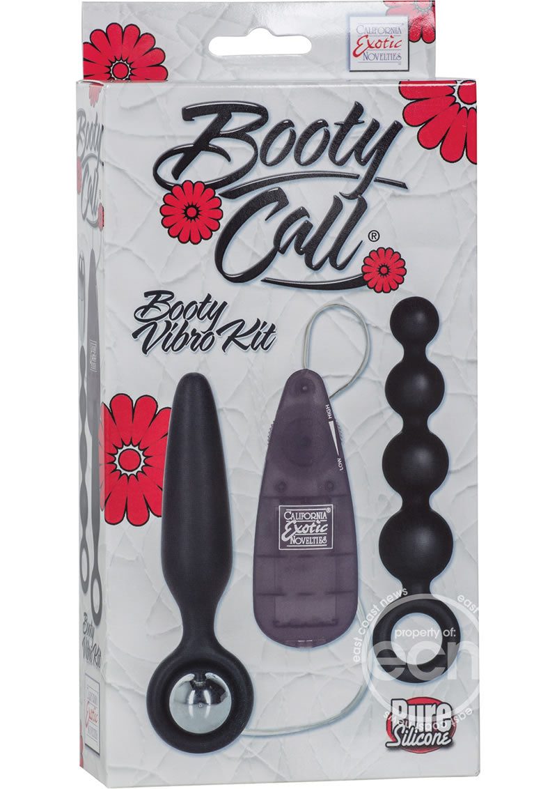 Booty Call Booty Vibro Kit Silicone Vibrating Butt Plug and Anal Beads