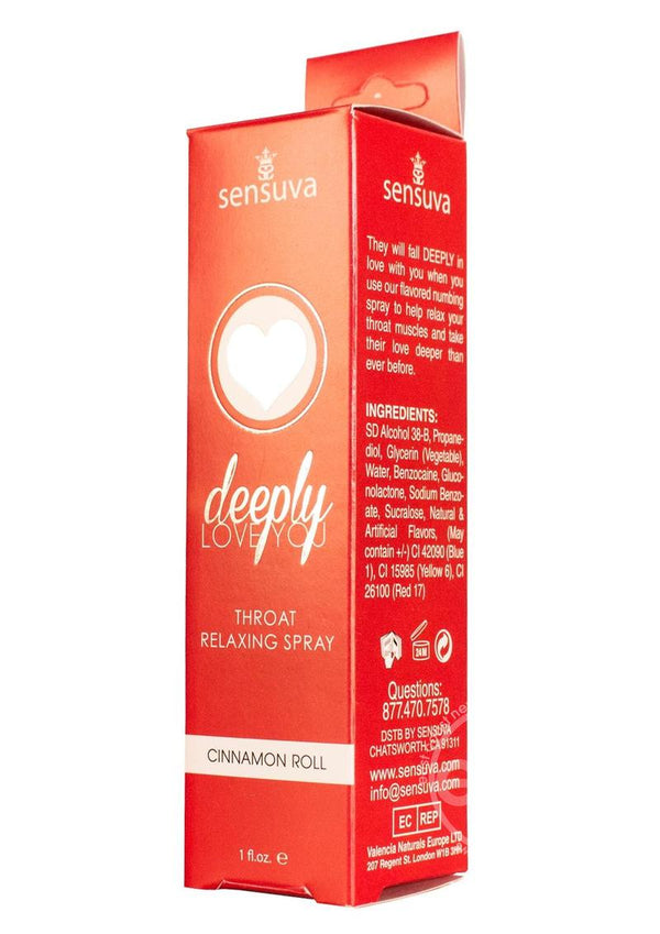 Deeply Love You Throat Relaxing Spray Cinnamon Roll 1oz Spray