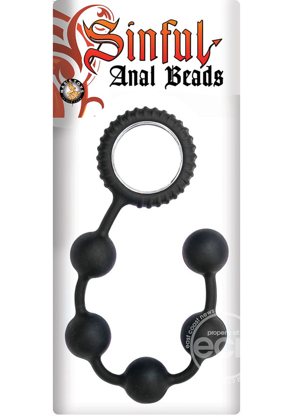 SINFUL ANAL BEADS BLACK