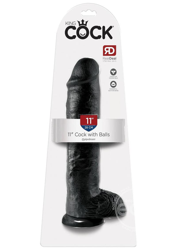 KINGCOCK/11 INCH COCK W BALLS/ BLACK