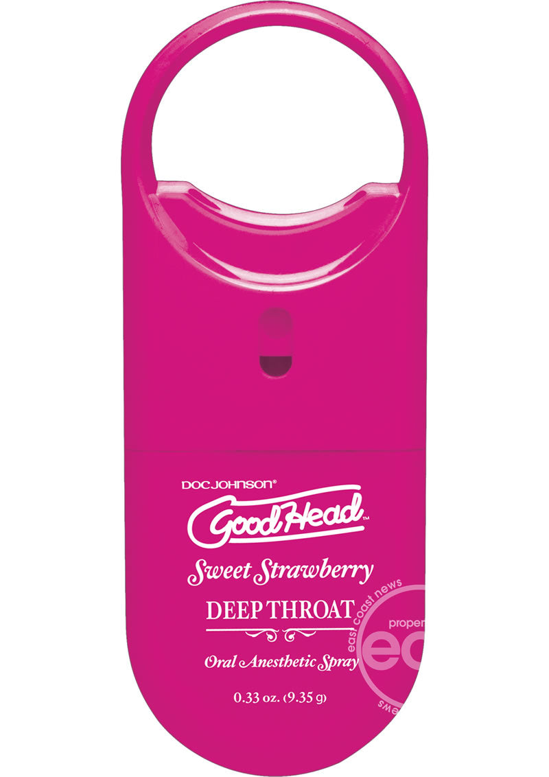 GoodHead Deep Throat To-Go Oral Anesthetic Spray Strawberry