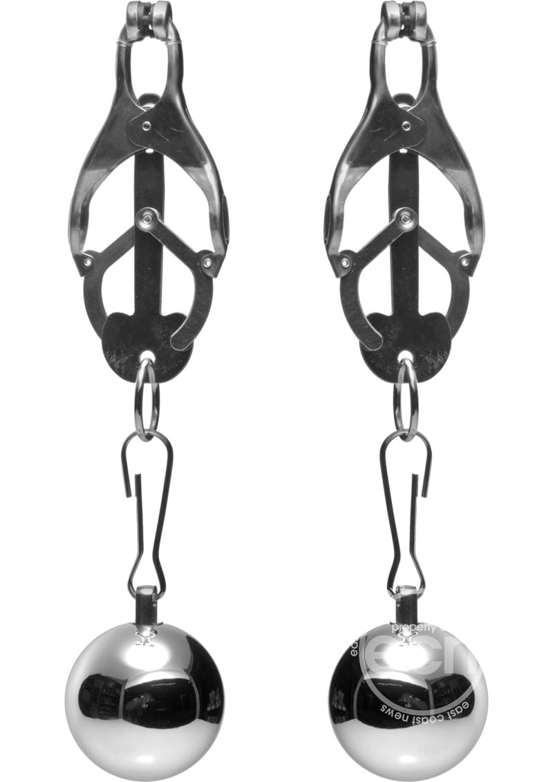 Master Series Deviant Monarch Weighted Nipple Clamps