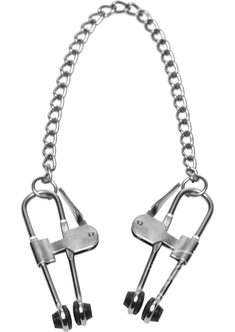 MASTER SERIES INTENSITY NIPPLE CLAMPS WITH CHAIN