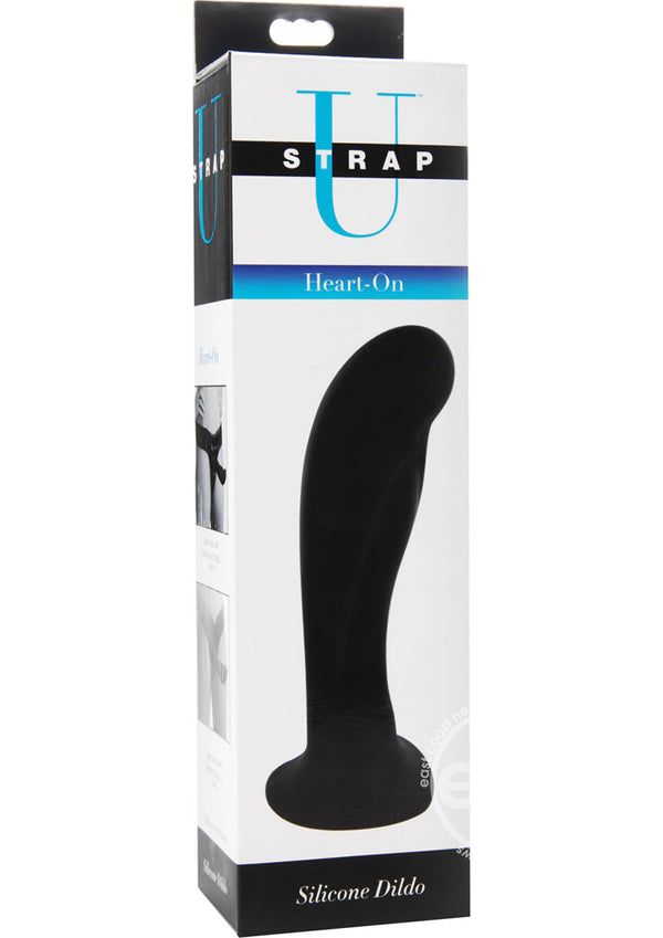 Strap U Heart-On Silicone 6in Dildo