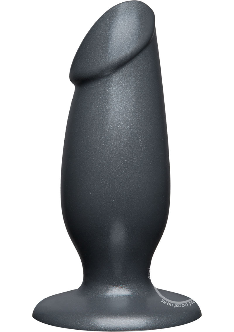 American Bombshell Fat Man Dildo 7in - Gun Metal