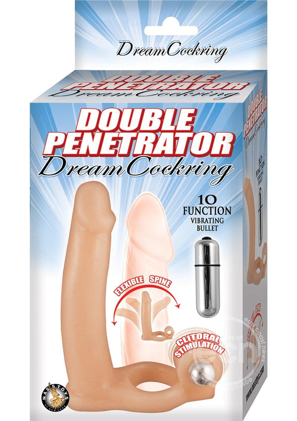 Double Penetrator Dream Vibrating Cockring