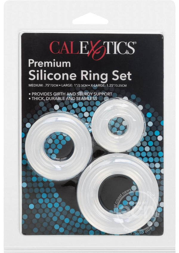 Premium Silicone Cock Ring Set (3 Piece Set)