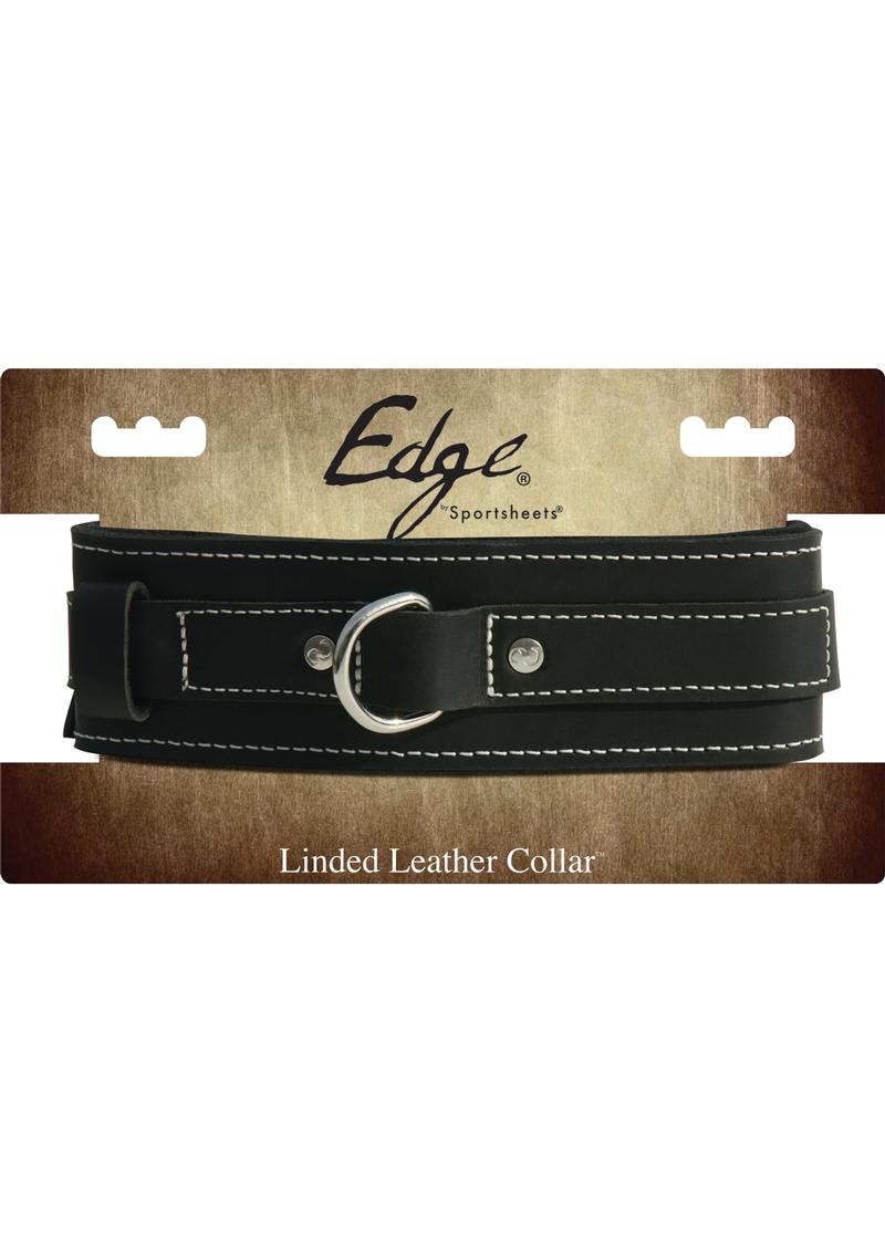 EDGE LINED LEATHER COLLAR