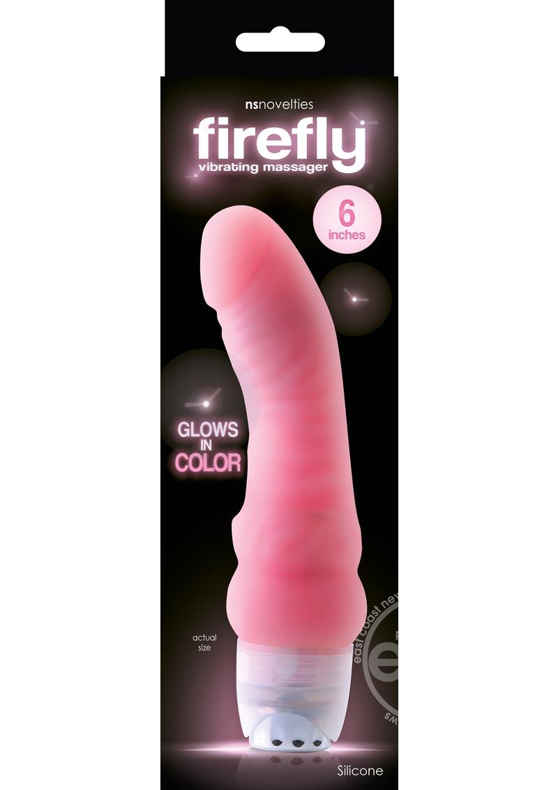 FIREFLY 6IN VIBRATING MASSSAGER PINK