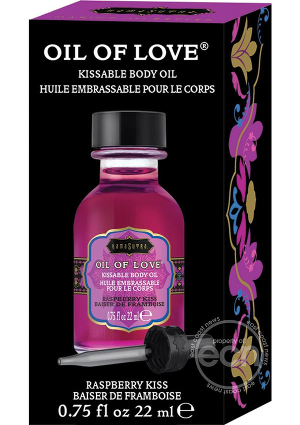 KAMA SUTRA OIL OF LOVE RASPBERRY KISS 0.75 OZ