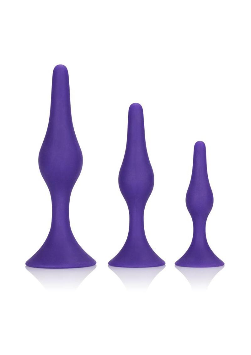 Booty Call Booty Trainer Kit Silicone Anal Plugs 3 Assorted Sizes