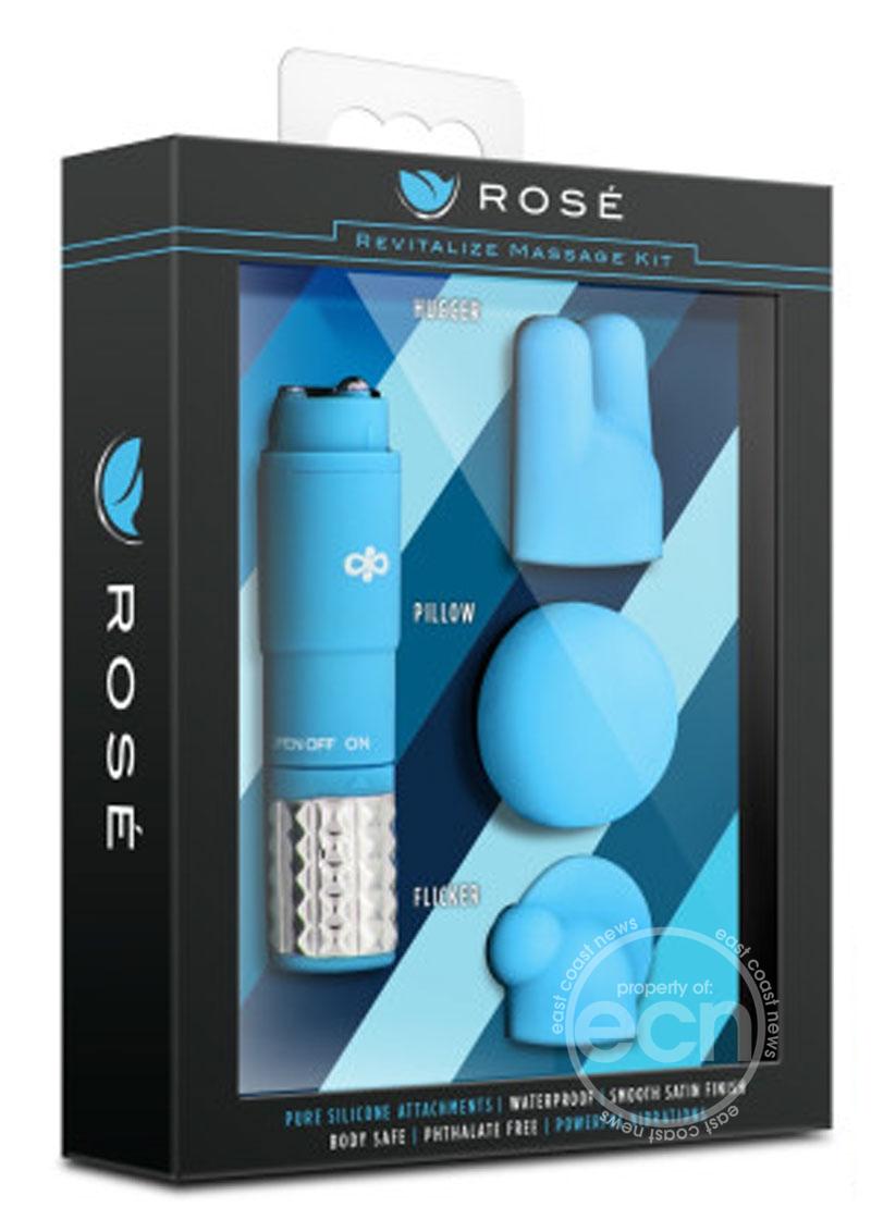 Rose Revitalize Massage Kit with Silicone Attachments