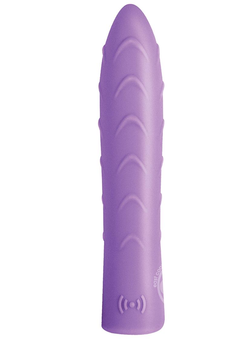 Touch The Wave Silicone Rechargable Ribbed Bullet Vibrator