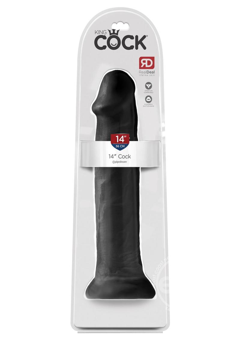 KINGCOCK/14 INCH COCK JET BLACK