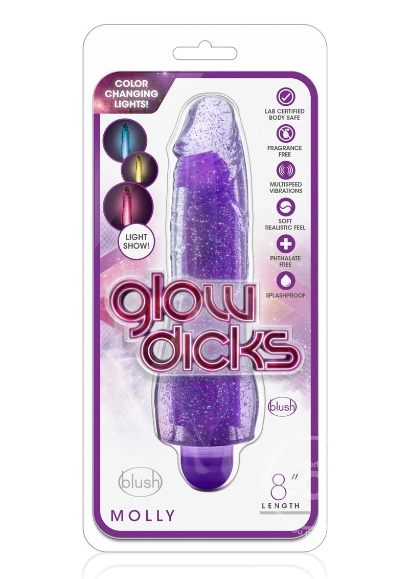 Glow Dicks Molly Glitter Vibrator