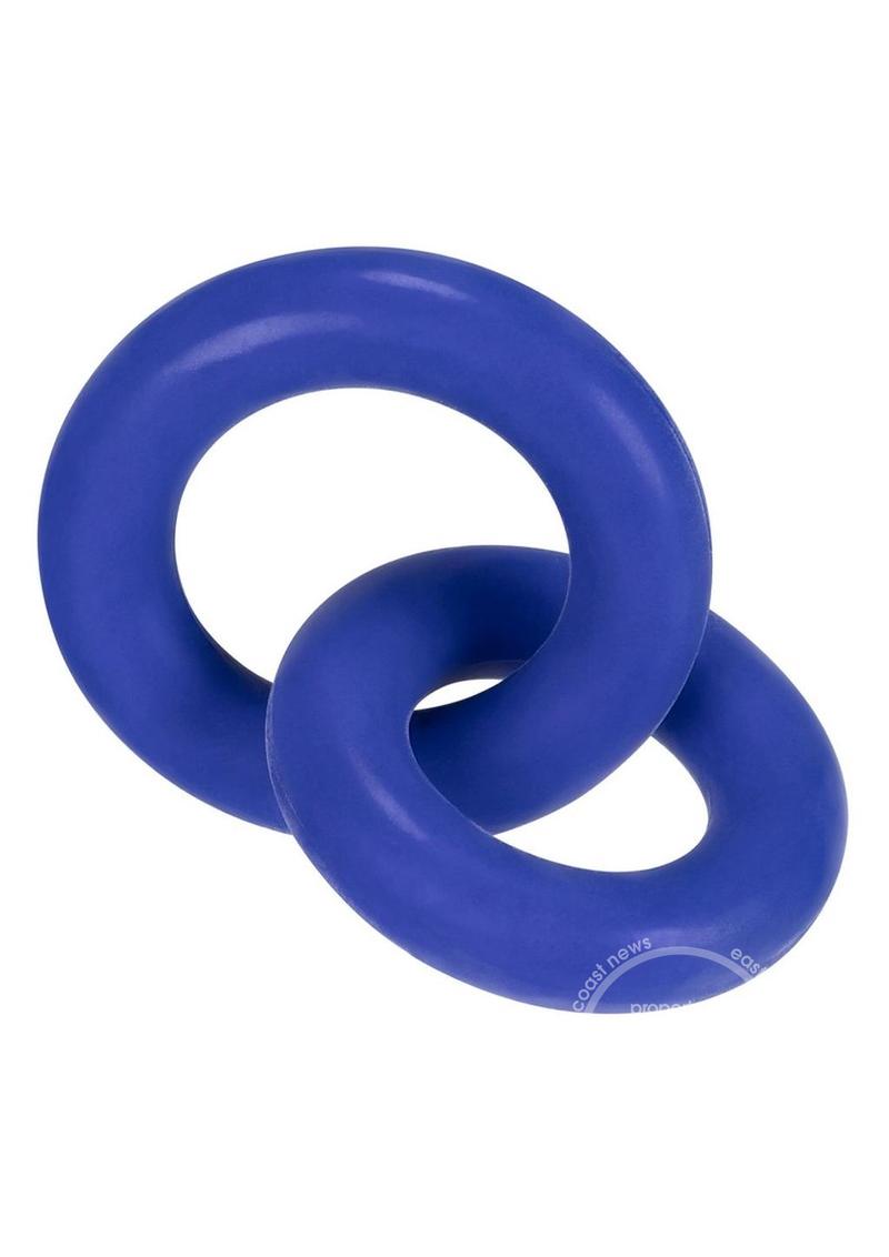 HUNKYJUNK DUO LINKED C&B RING COBALT