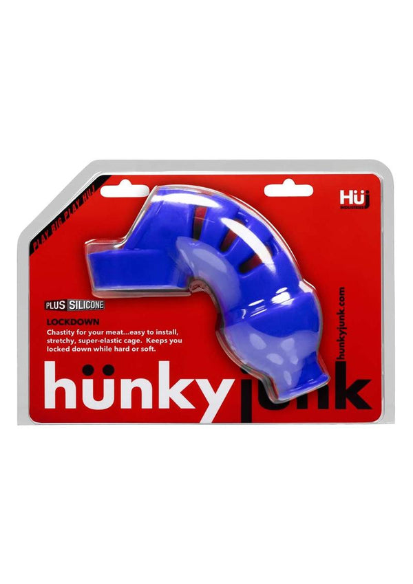 HUNKYJUNK LOCKDOWN CHASTITY/PACKER COBALT