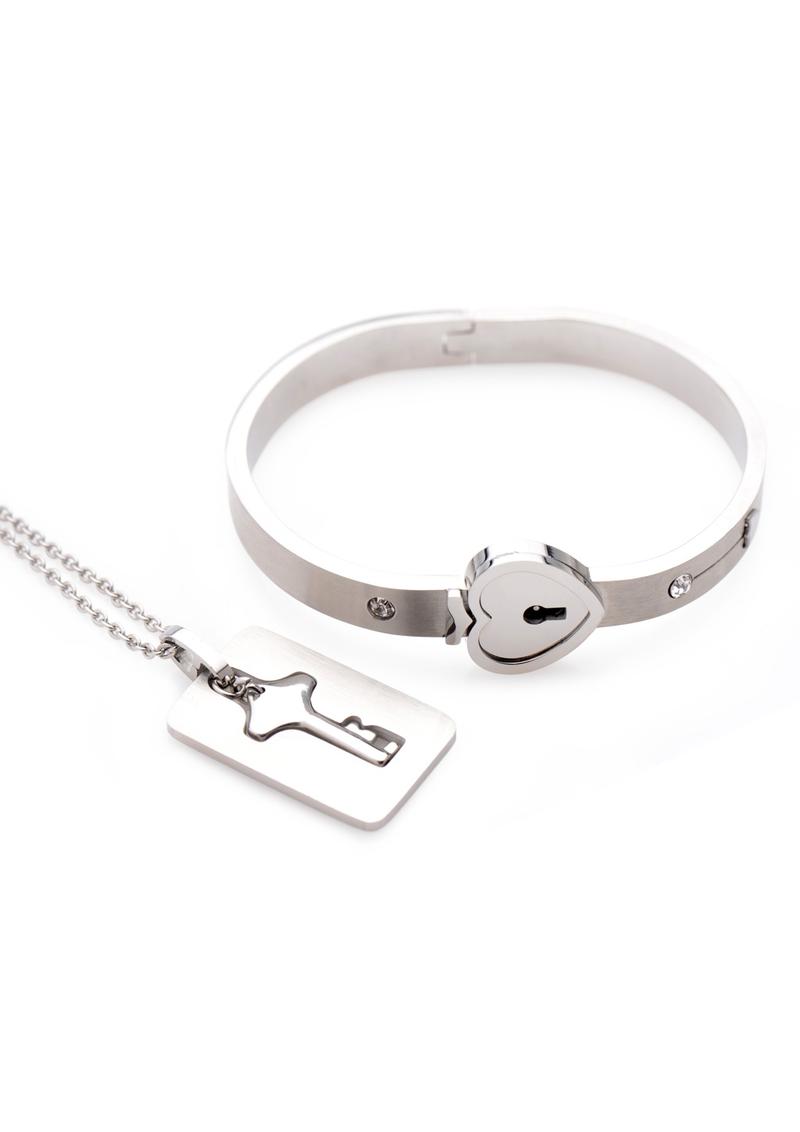 MASTER SERIES LOCKING BRACELET & KEY NECKLACE