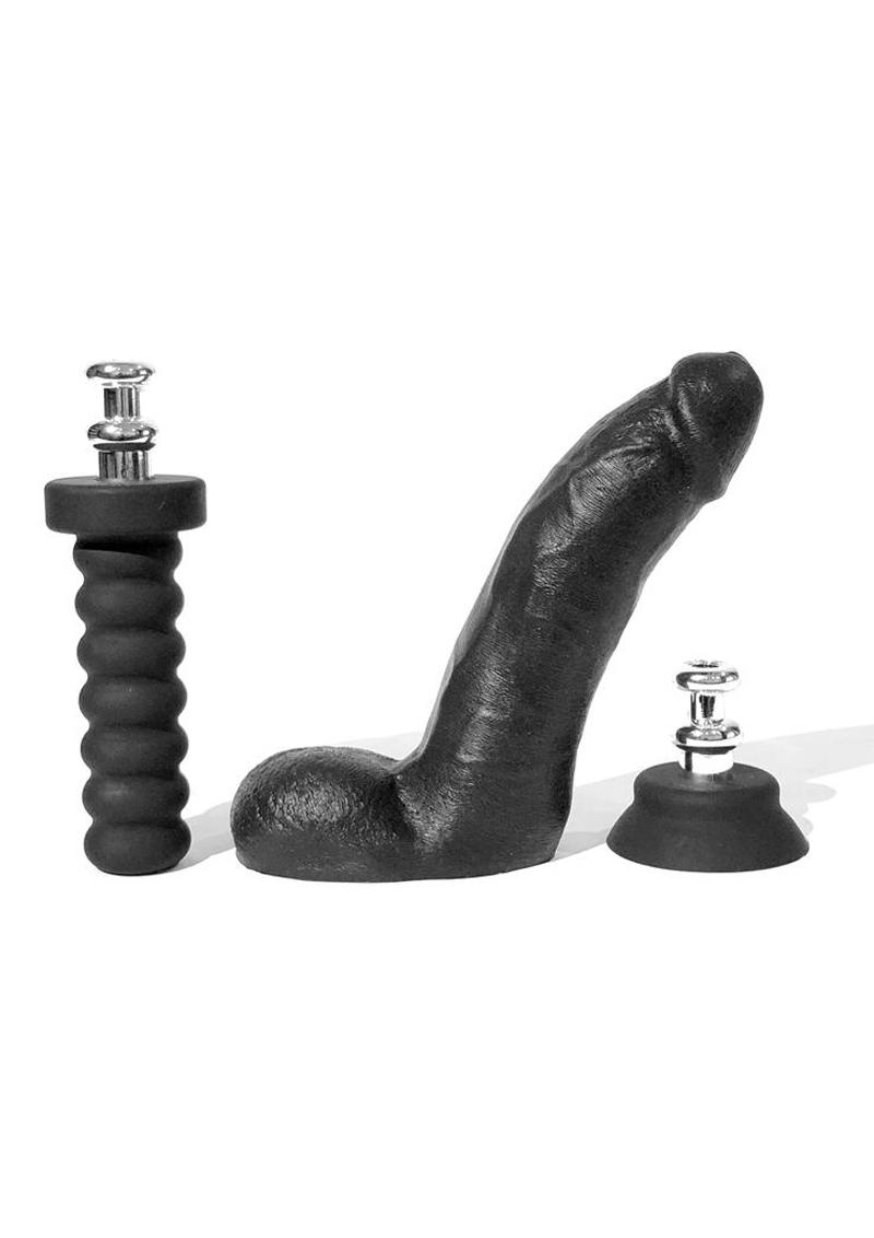 Boneyard Silicone Tool Kit Dildo with Balls 8in with Attachments (3 per set)