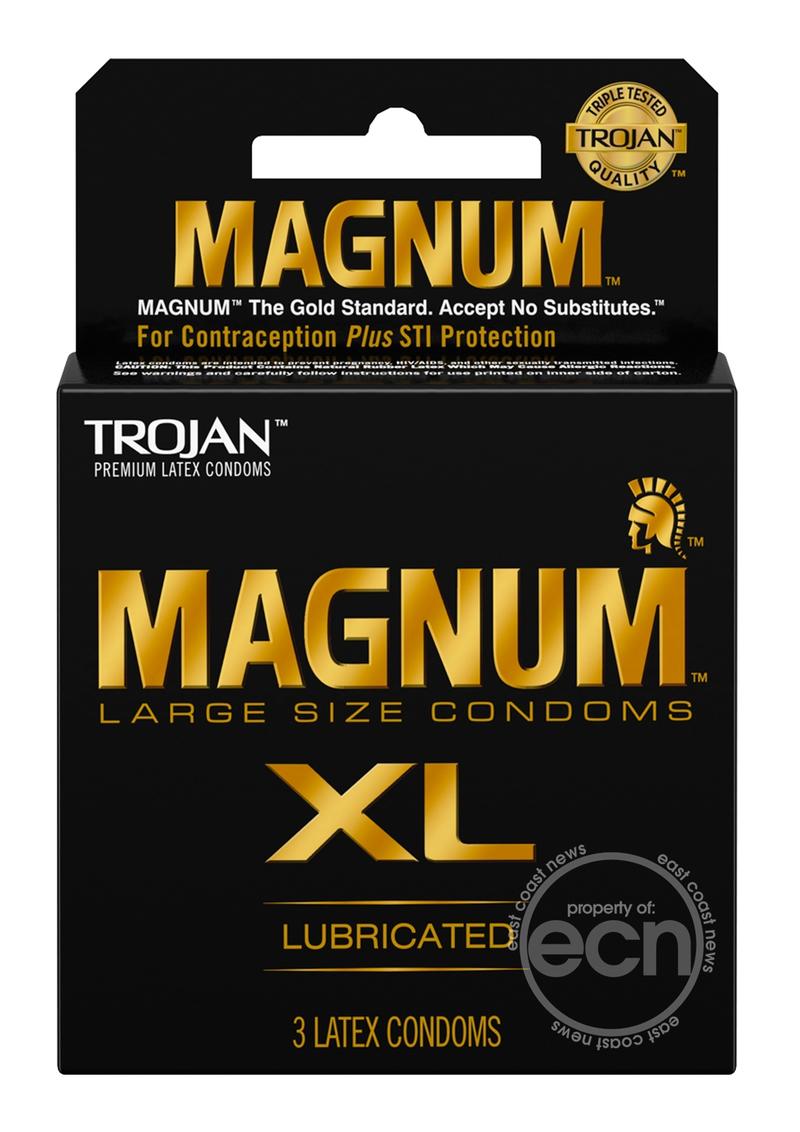 MAGNUM XL 3 LATEX LUBE CONDOMS