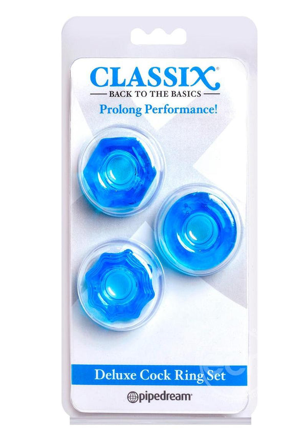 Classix Deluxe Cock Ring Set (2 piece kit)