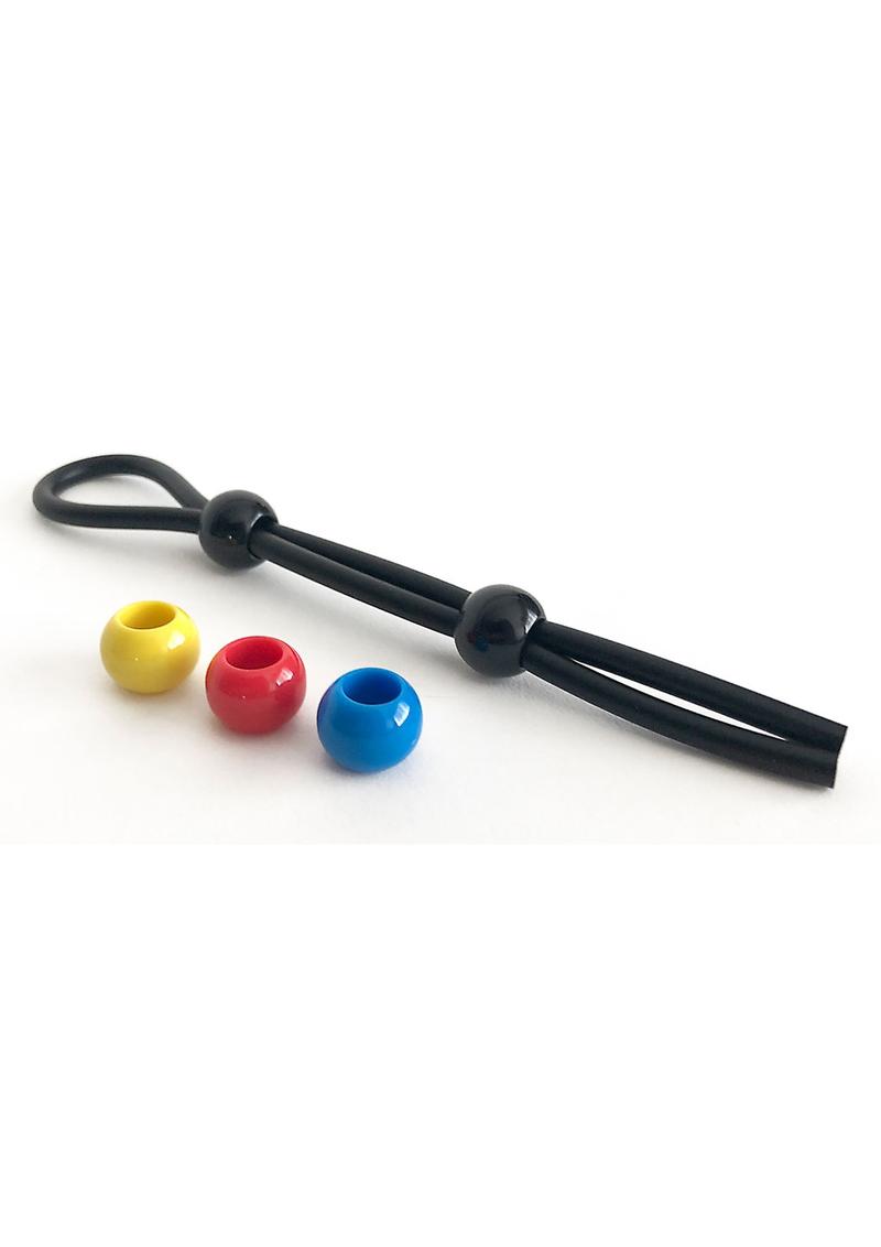 Boneyard Cock DOUBLE Leash - Black and Multicolor