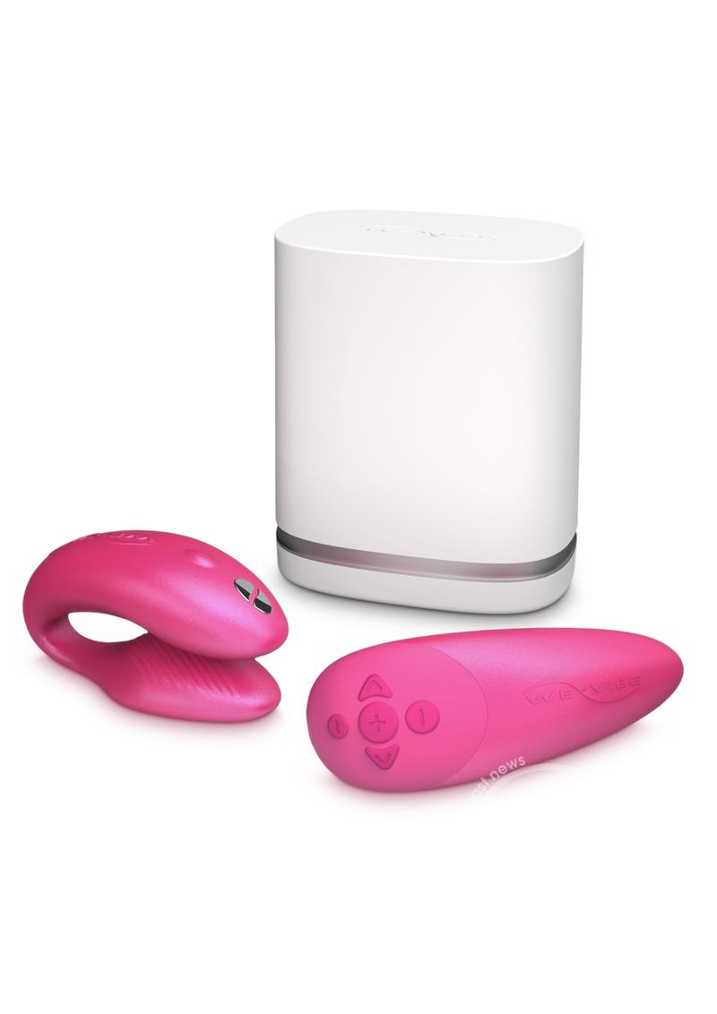 We-Vibe Chorus Rechargeable Couples Vibrator with Squeeze Control PINK