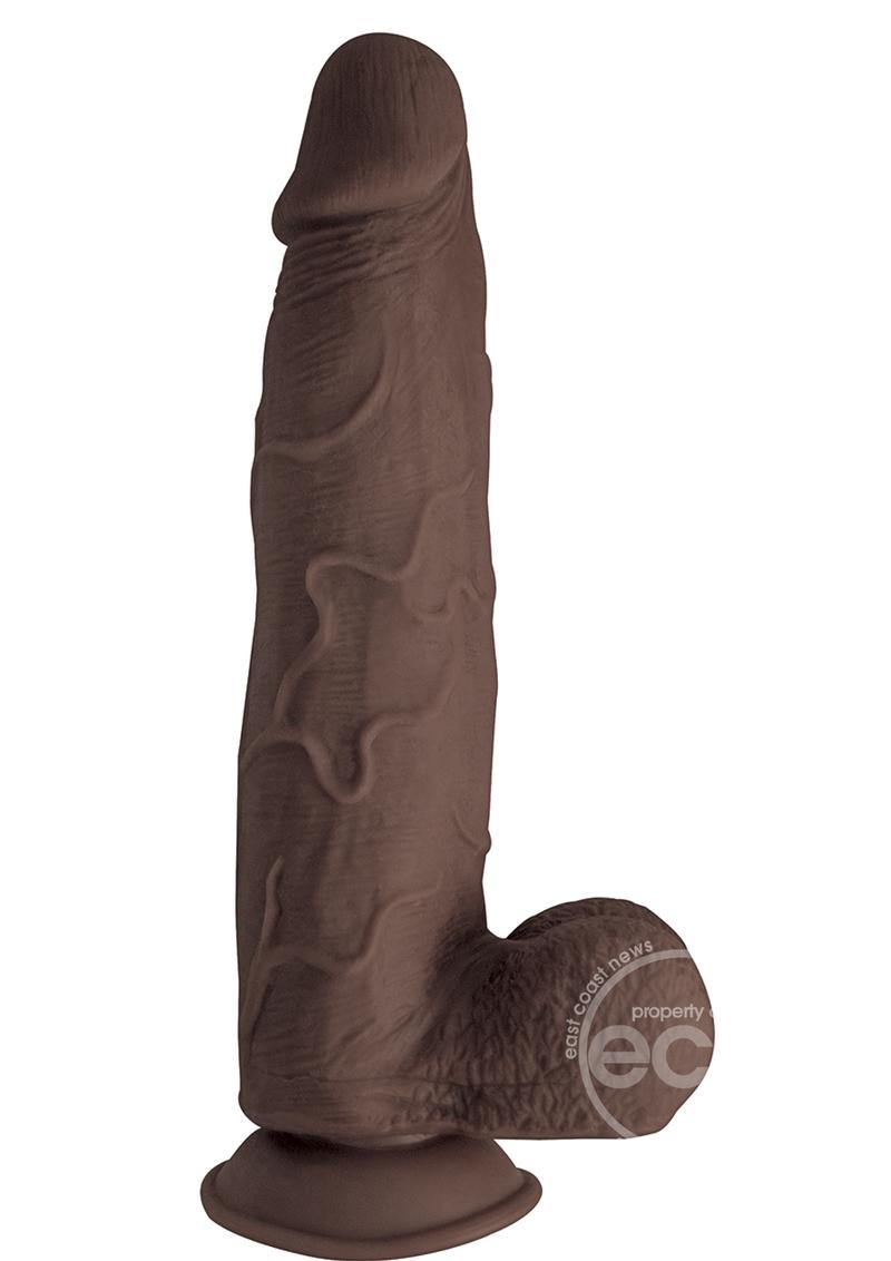 REALCOCKS 9IN THICK DARK BROWN