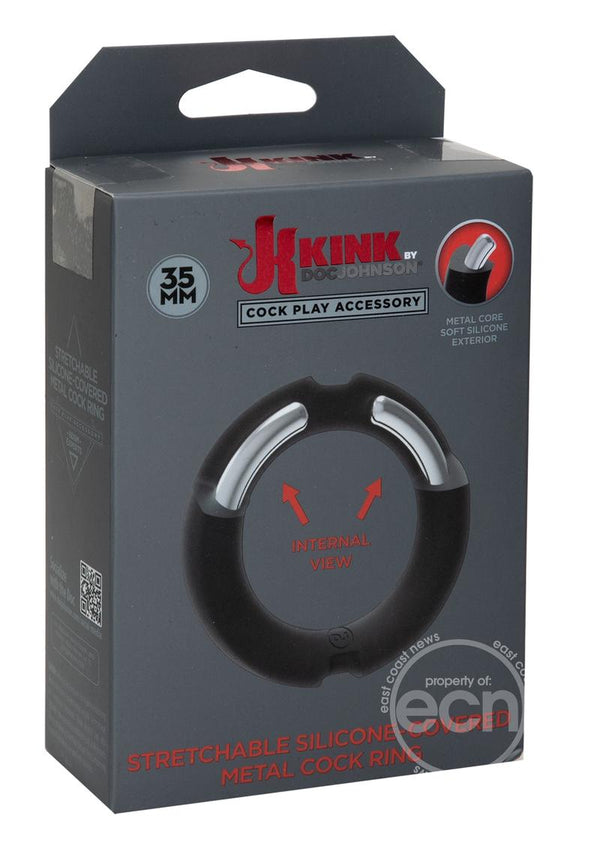 KINK SILICONE COVERED METAL COCKRING 35MM