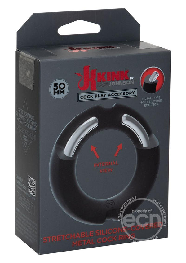 KINK SILICONE COVERED METAL COCKRING 50MM