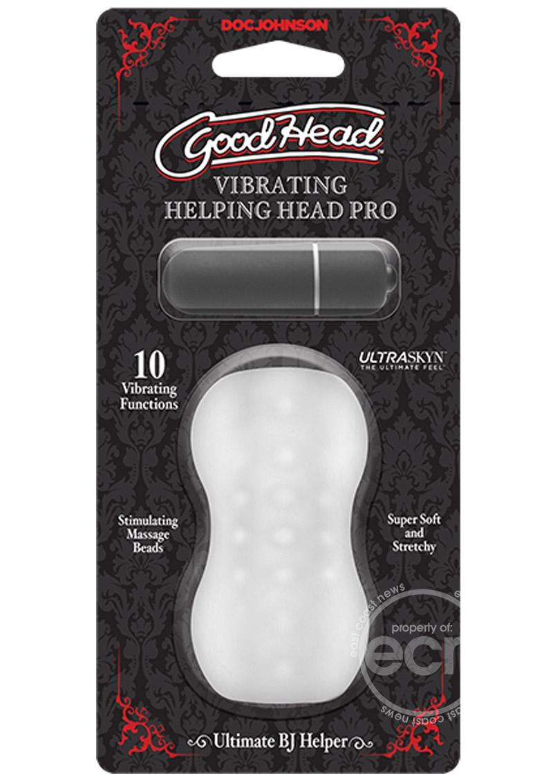 GoodHead Helping Head Pro Vibrating Masturbator with Bullet