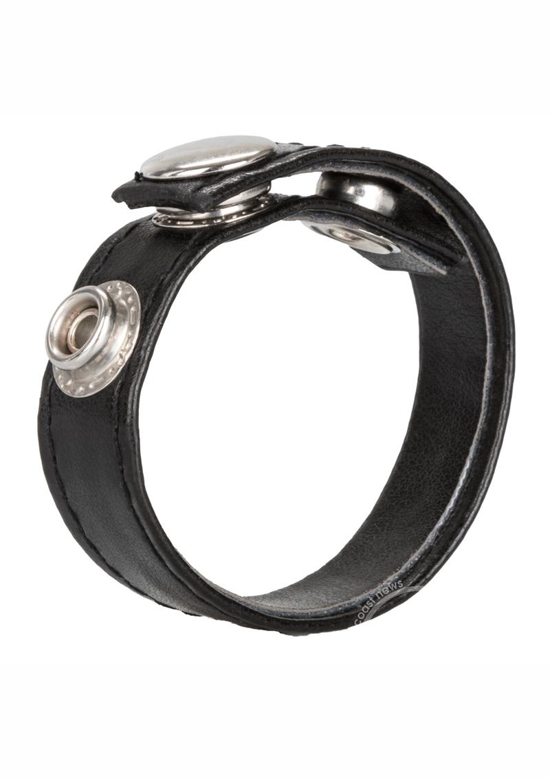 Leather 3 Snap Ring Cock