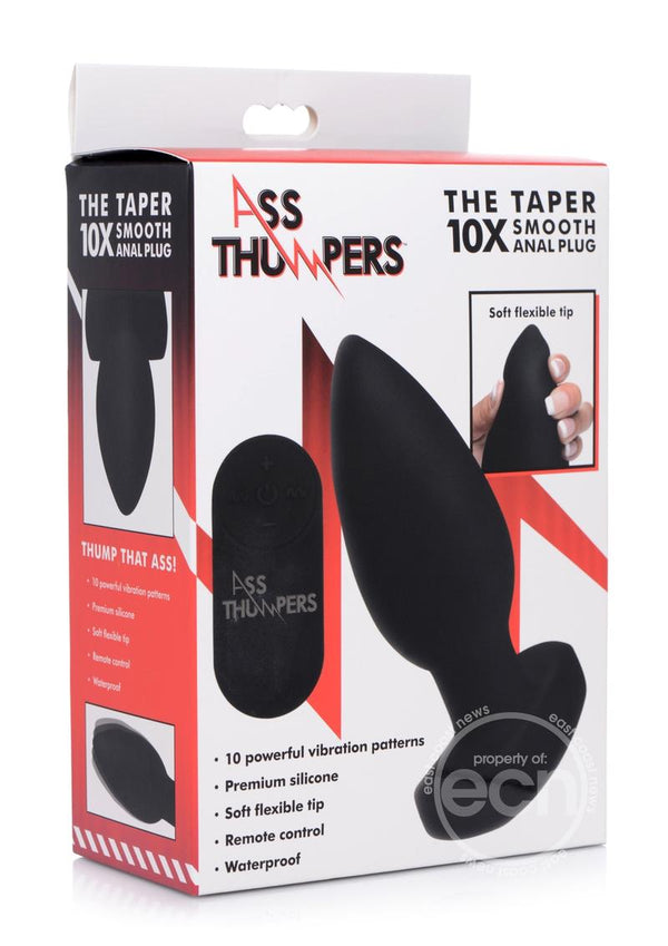 Ass Thumpers The Taper 10X Vibrating Smooth Silicone Anal Plug